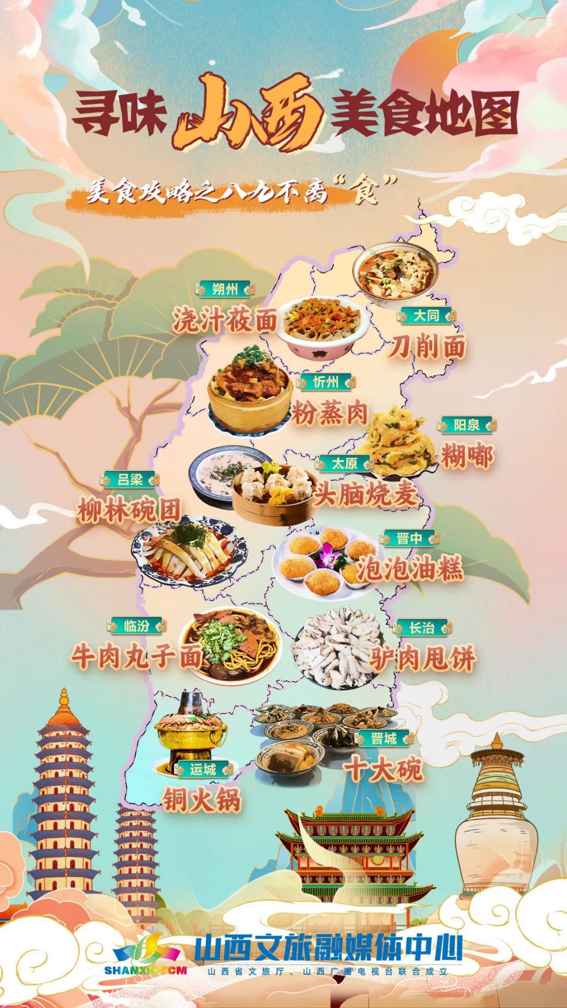 山西美食地图 图源:山西文旅融媒体中心