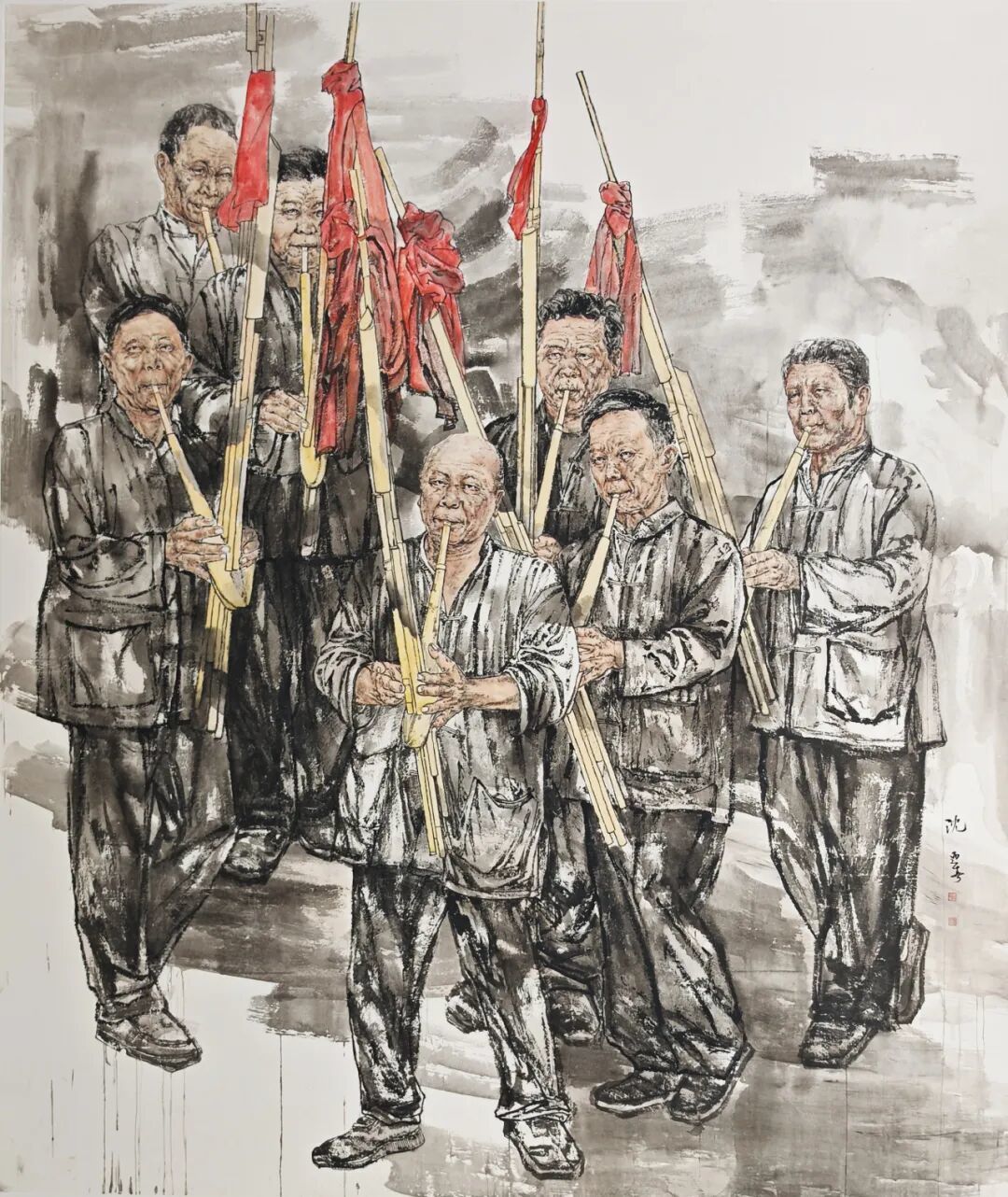 沈迎春 《笙笙不息》 220X188cm