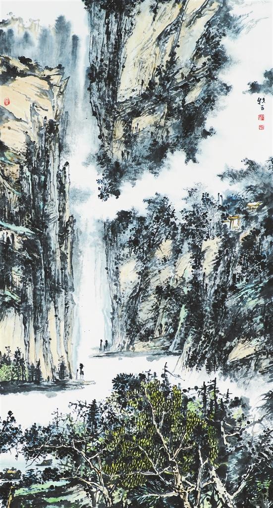 山水　（中国画）　杨占福