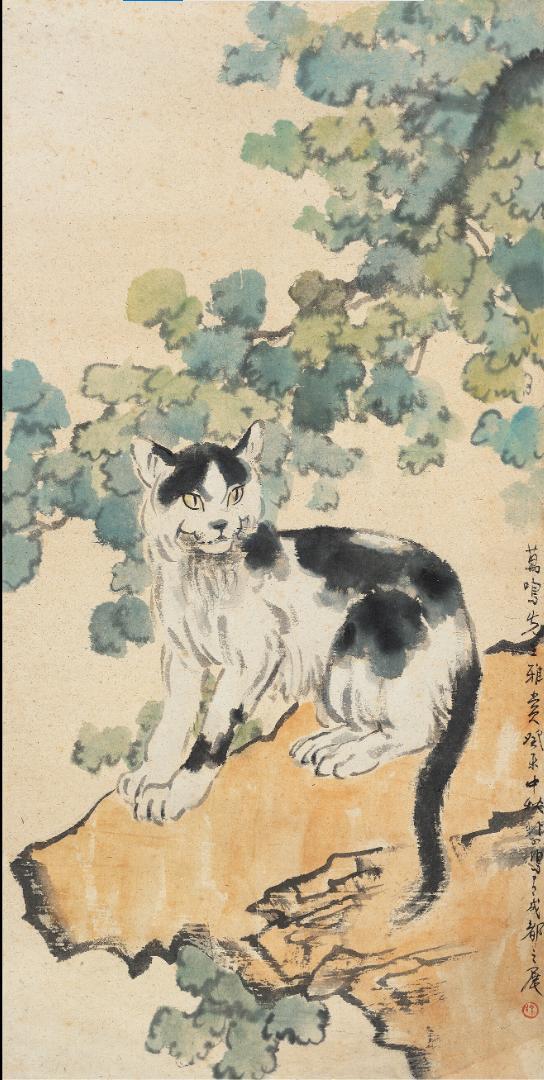 国画中的“猫中之神”，徐悲鸿画猫到底有多绝？