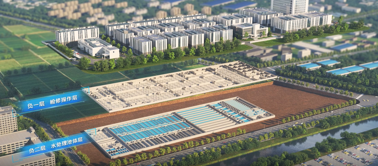 庄桥净化水厂地下设计图