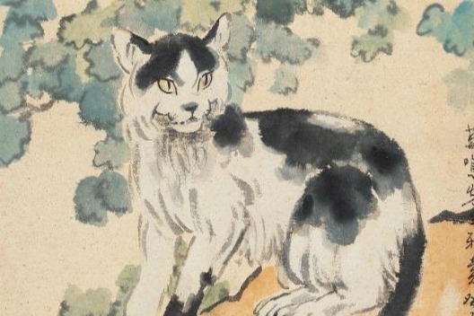 国画中的“猫中之神”，徐悲鸿画猫到底有多绝？