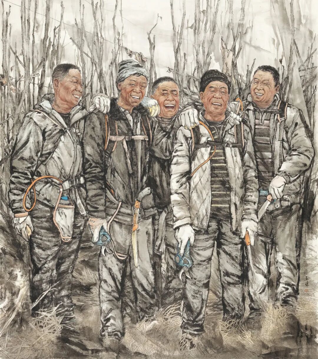 孟臻 《人勤春早系列之三》 170x210cm