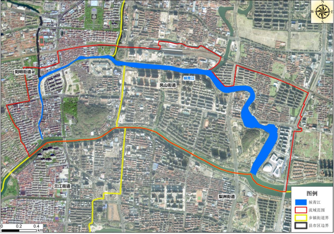 候青江河湖圈概览图