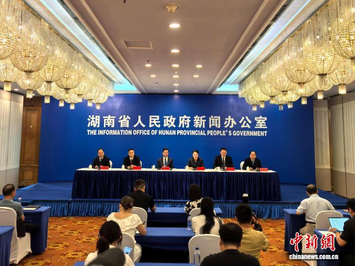 第十七届湘台经贸文化交流合作会新闻发布会。　付敬懿 摄