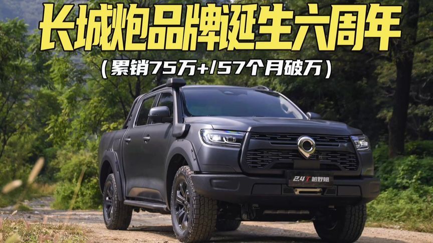 累销超75万台，57个月销量破万！长城炮六周年成绩喜人，再推优惠