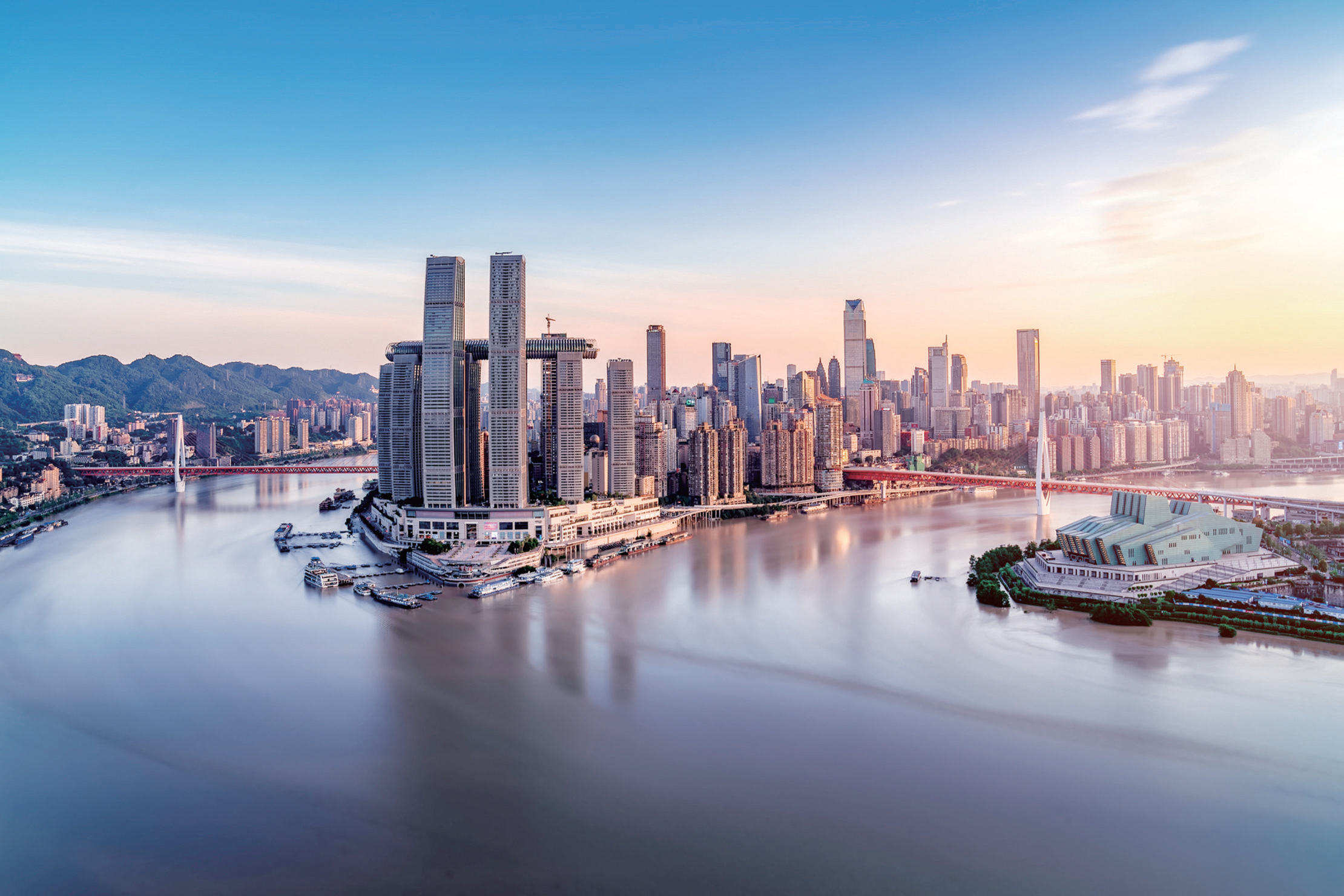 重庆市朝天门码头风光。中共重庆市渝中区委宣传部供图