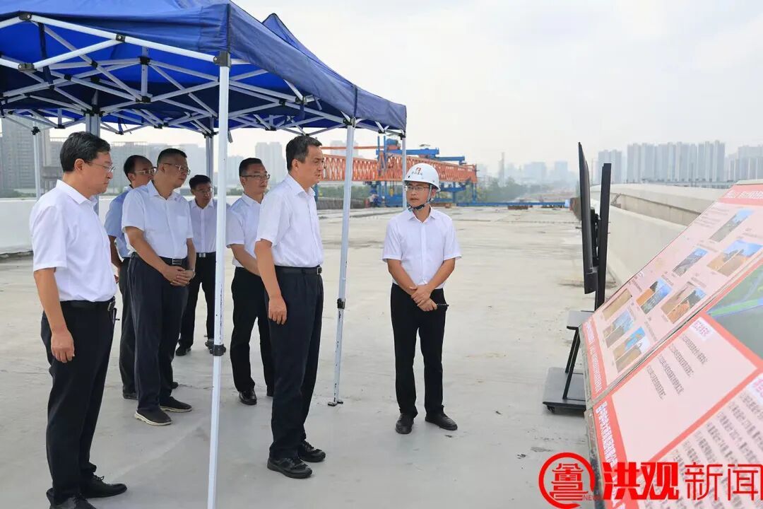 李红军调研隆兴大桥建设情况:严格施工标准 狠抓工程质量