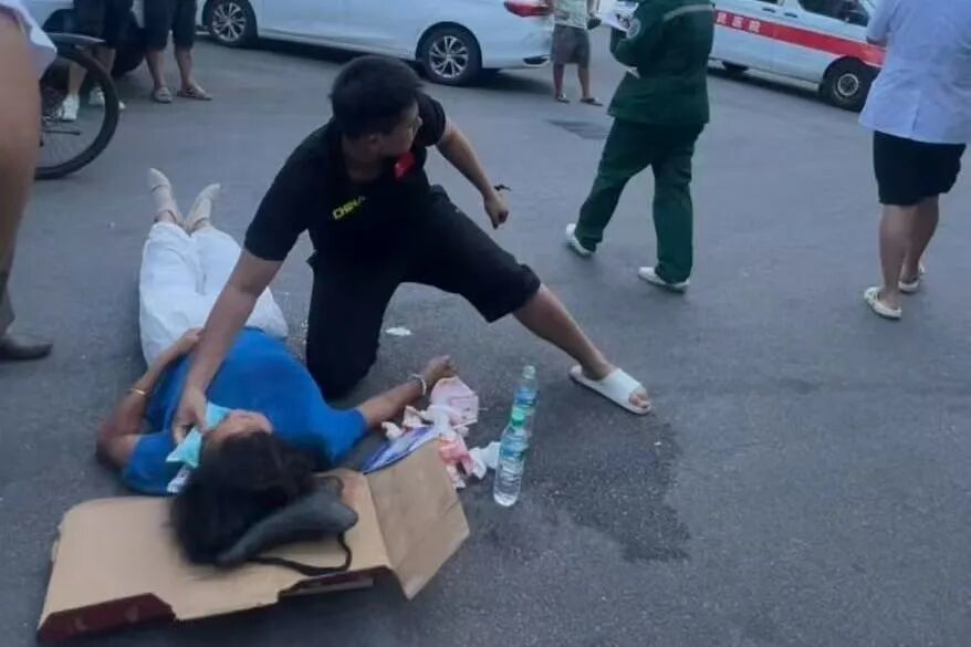 ▲张文俊在急救现场