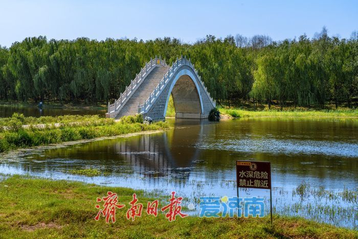 一年四季 泉在济南丨初秋玉符河：水碧草青，绘就生态好风光
