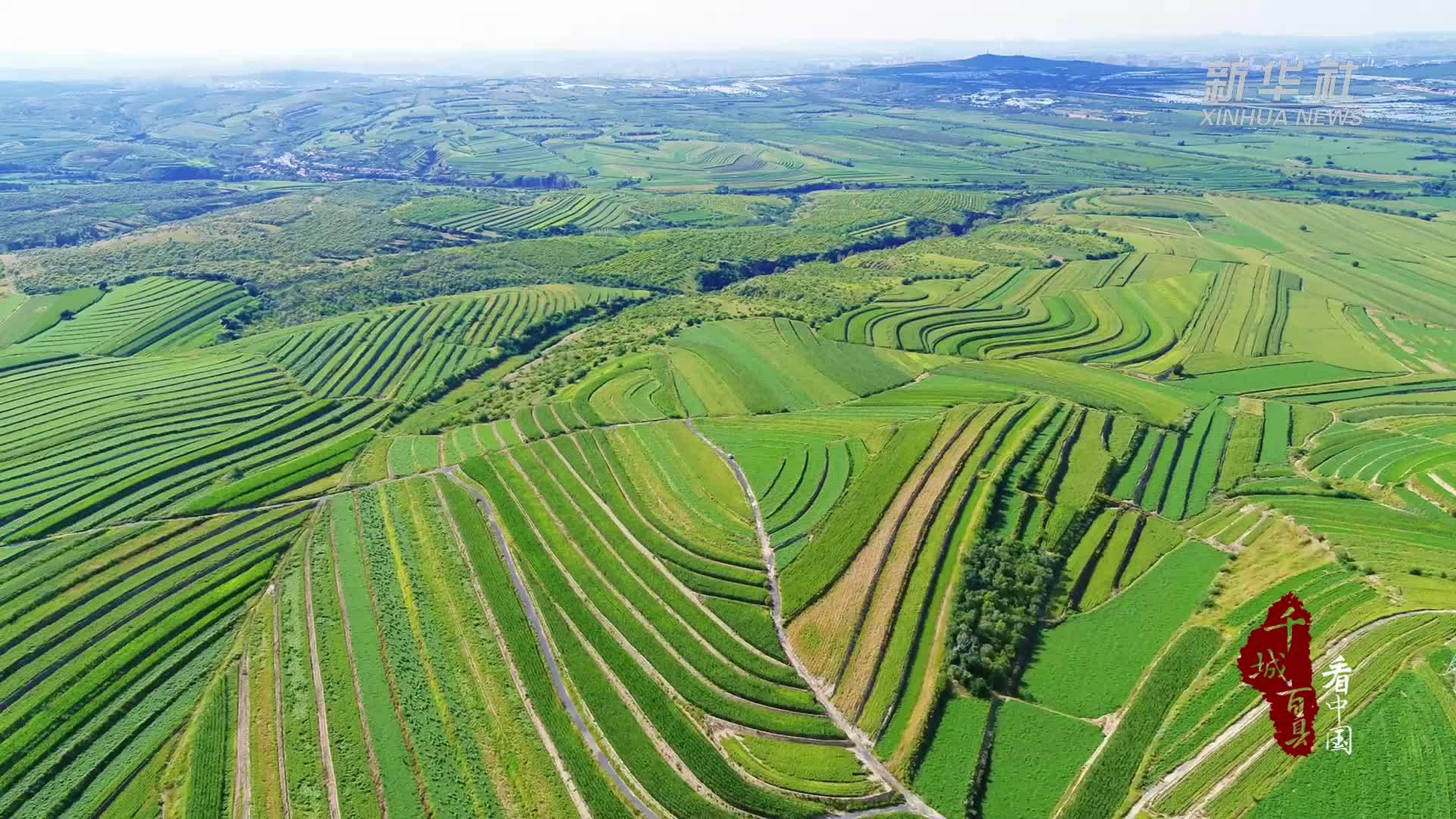 千城百县看中国｜内蒙古赤峰：万亩农田美如画