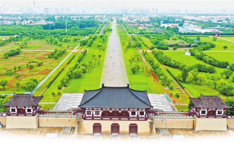 隋唐洛陽城定鼎門及天街遺址保護展示工程。張怡熙攝