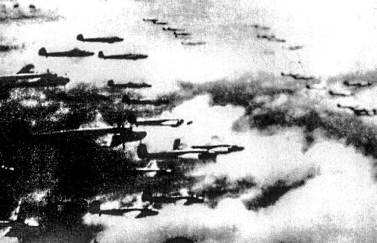 日本轰炸机群（本版图片均为资料图）