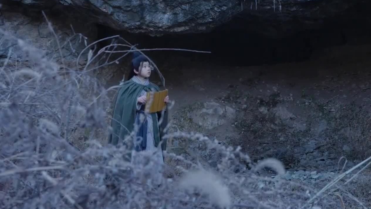 拜别父母拜师大儒，伏生在山上洞穴中苦读诗书，面对恶劣环境从不叫苦