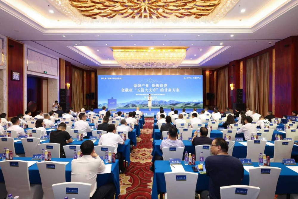 图为“做强产业、提振消费：金融业‘五篇大文章’的甘肃方案”分论坛现场。