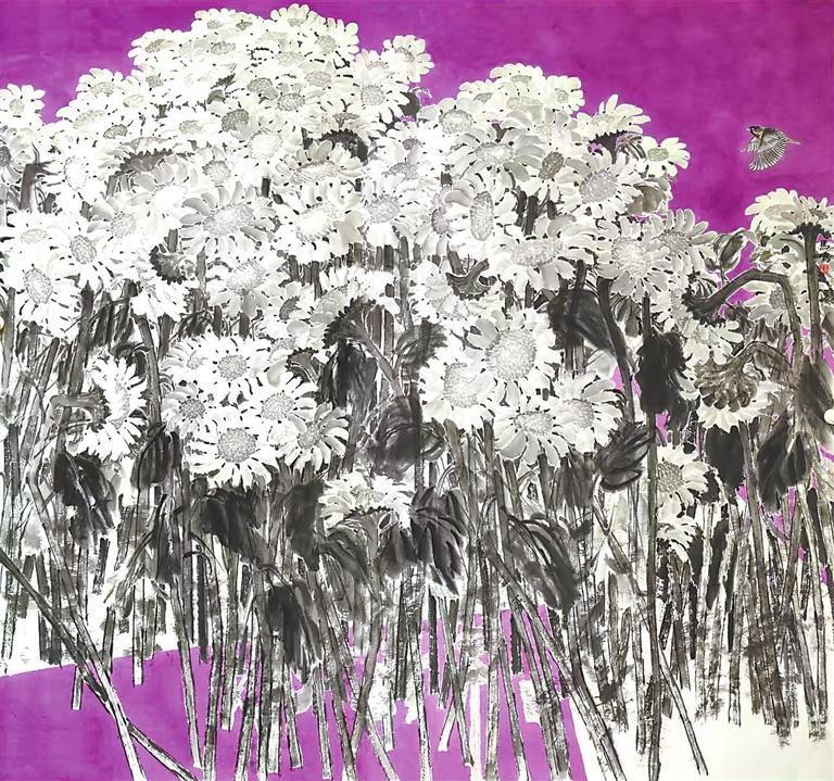 絮语颂清流　（中国画）　马鸣