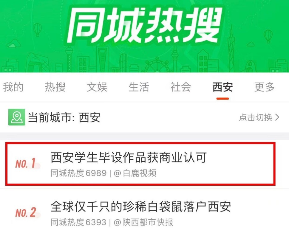 “數(shù)字樣板間”項目登上微博同城熱搜