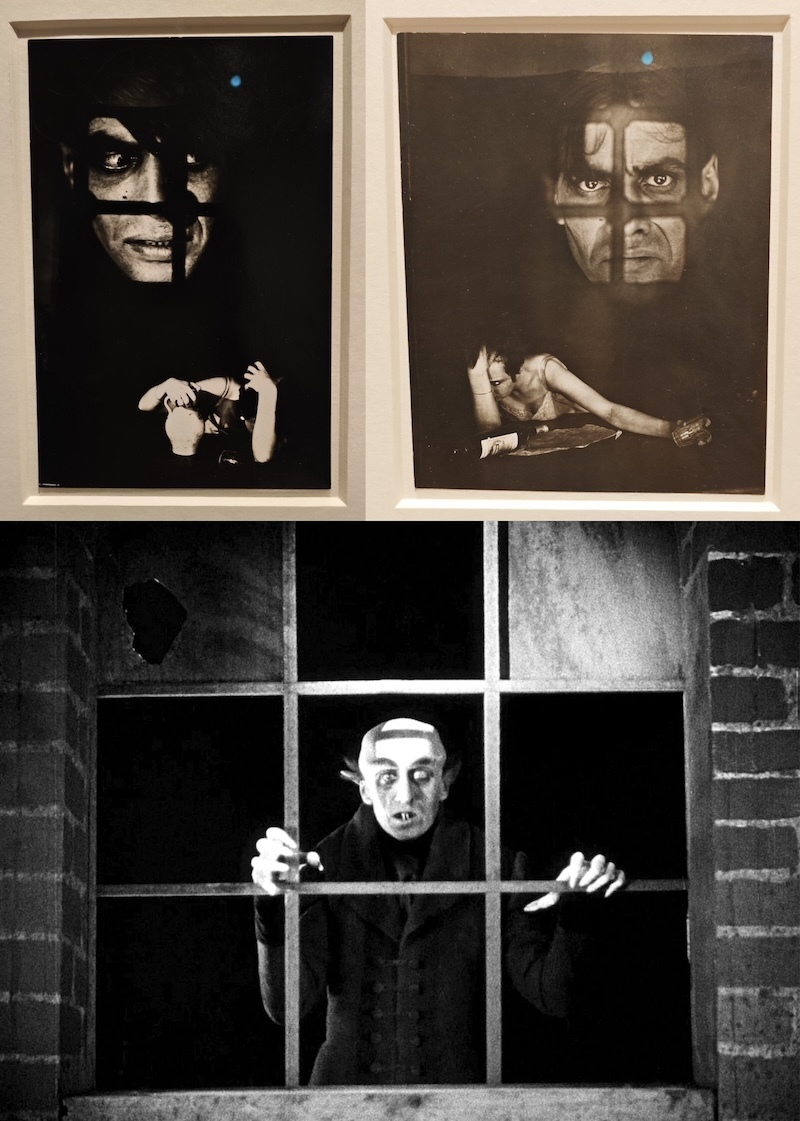 左上与右上图:费茨,《无题》,1927年 摄影:劳拉申;下图:茂瑙(F.W. Murnau), 《诺斯费拉图》剧照,1922年,德国