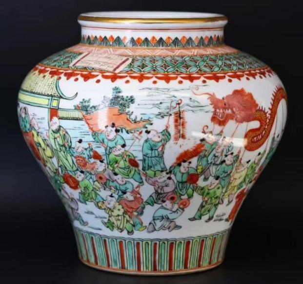 图6 《五十六子闹元宵》欧阳光古彩