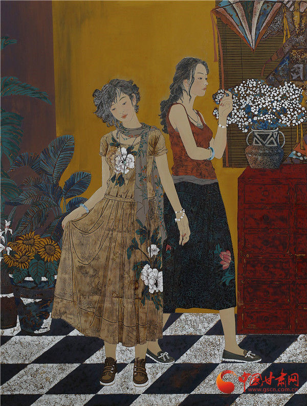 《沐春》入选“第二届中国（宁波北仑）青年漆画大展”