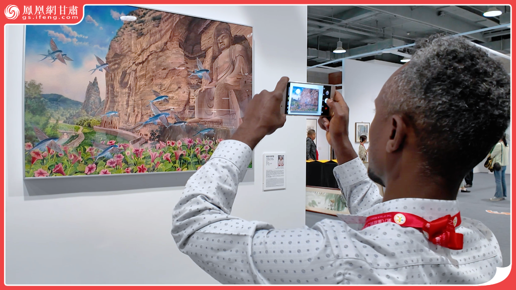 风闻丨"一带一路"笔墨传情　中外艺术家添彩敦煌文博会