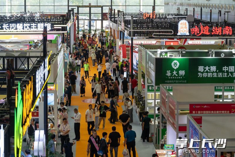 各种美食汇聚于此,各类商家提供免费试吃,展会现场人气火爆。 除另注明外均为长沙晚报全媒体记者邓迪、刘捷萍摄