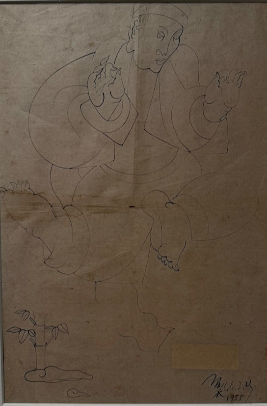 1955年，夏阳的线条习作。