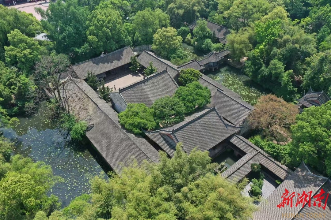 三苏祠鸟瞰。