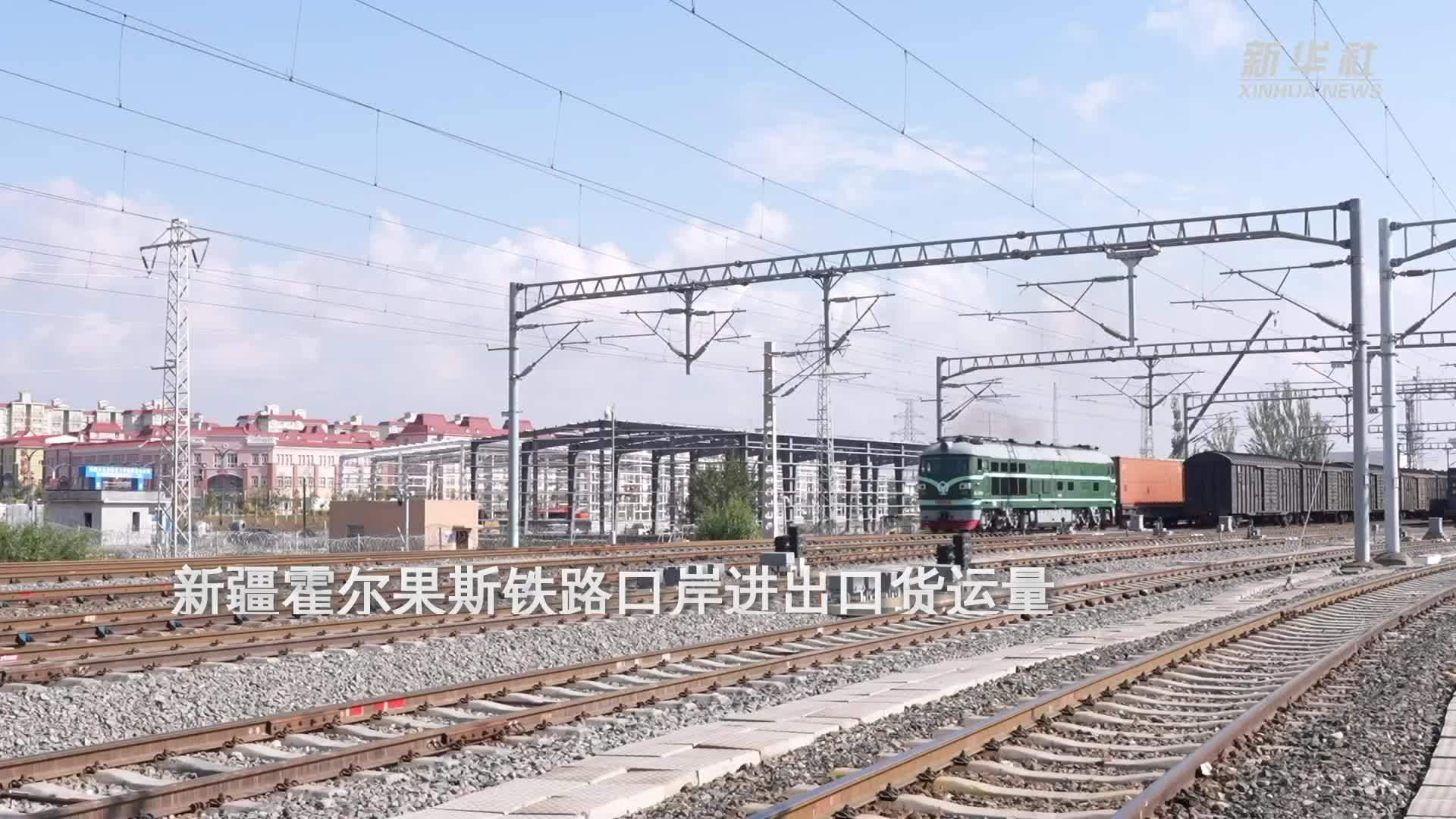 新疆霍尔果斯铁路口岸进出口货运量突破1000万吨