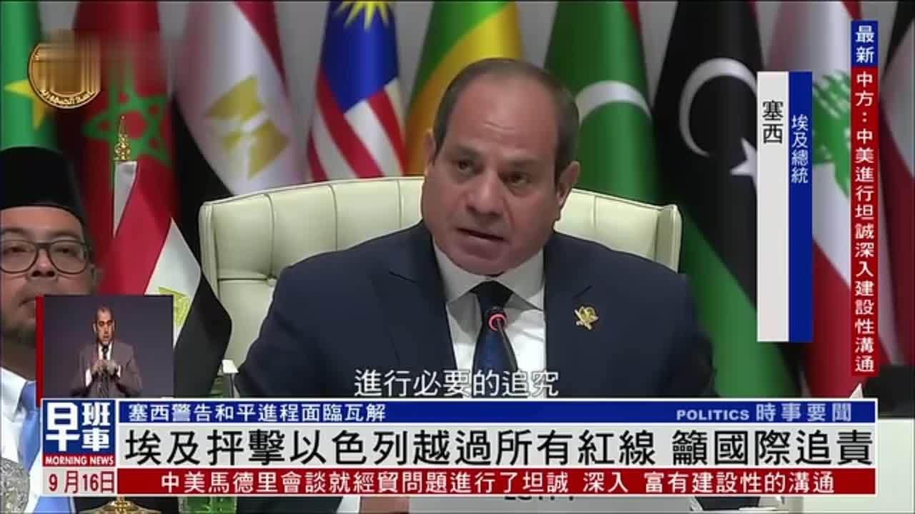埃及抨击以色列越过所有红线 吁国际追责