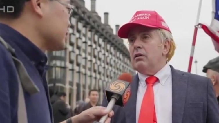 伦敦民众示威抵制特朗普访英