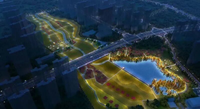 项目夜景效果图。