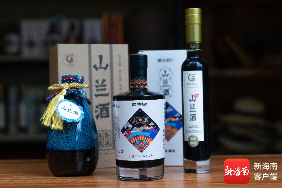 山兰酒。记者 邱洪高 摄