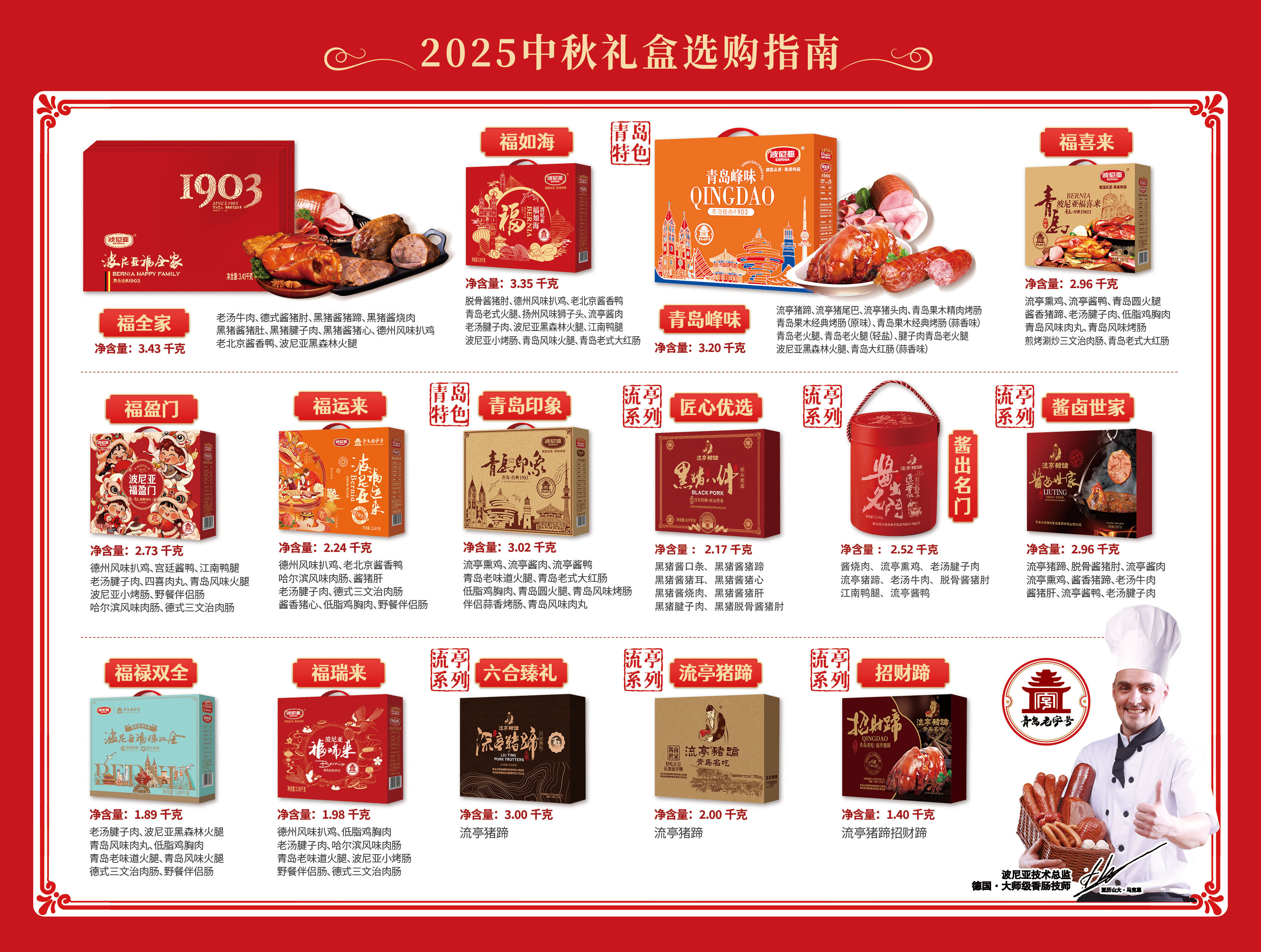 过节送福礼,就送波尼亚!老字号中秋礼盒,青岛人都认这口