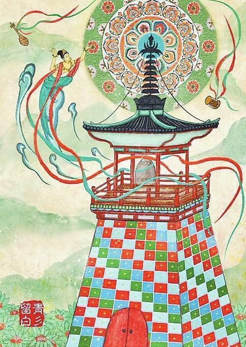 甘肃魔术常将敦煌壁画中的金刚力士和飞天形象进行巧妙融合