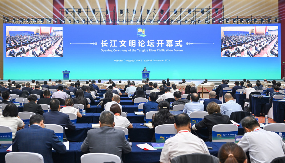 ▲9月17日上午，2025长江文明论坛在渝举行。记者 谢智强 摄