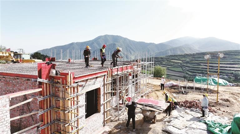 旧庄沟村安置点项目施工现场