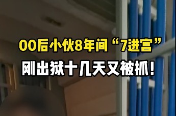 鼎城法院：00后小伙8年间“7进宫”，刚出狱十几天又被抓！