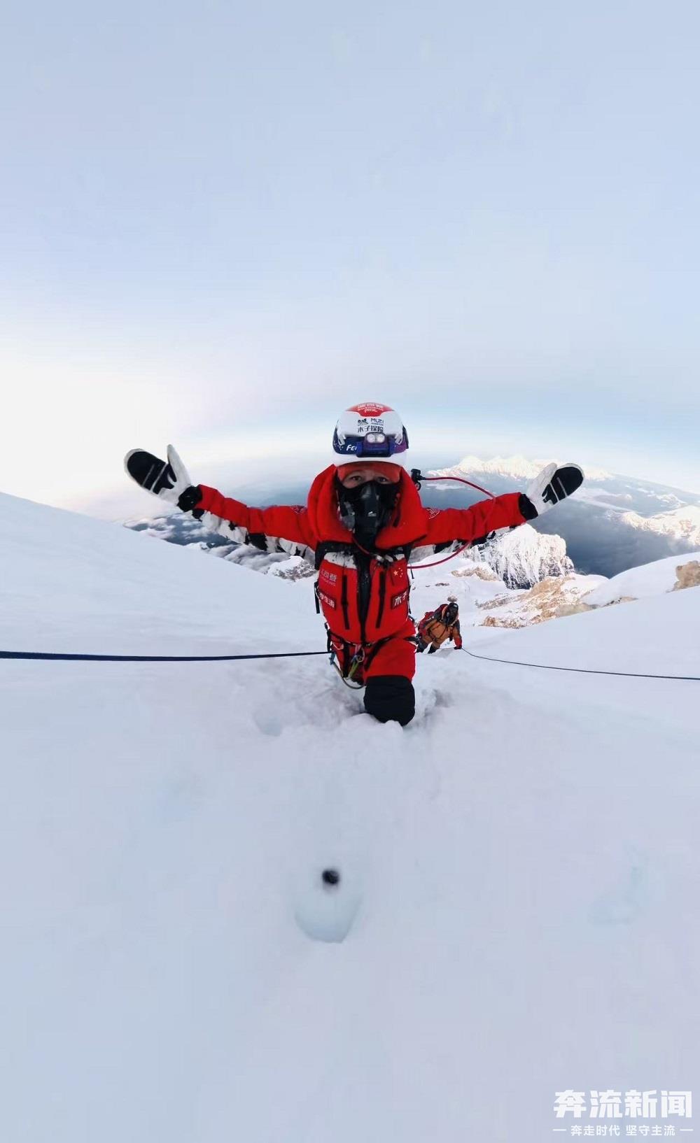 俩甘肃小伙登顶世界第八高峰　海拔8000+处留中国印记