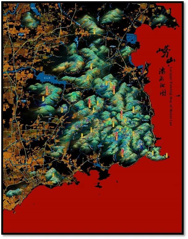 漆境山海——新中式漆画地图