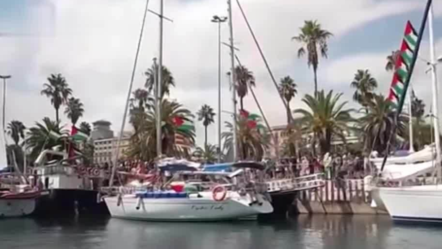 援助加沙的国际船队在希腊海域遭无人机袭击