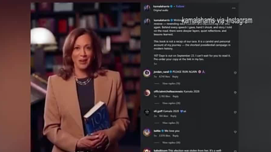 哈里斯新书披露败选内幕，吐槽民主党同僚