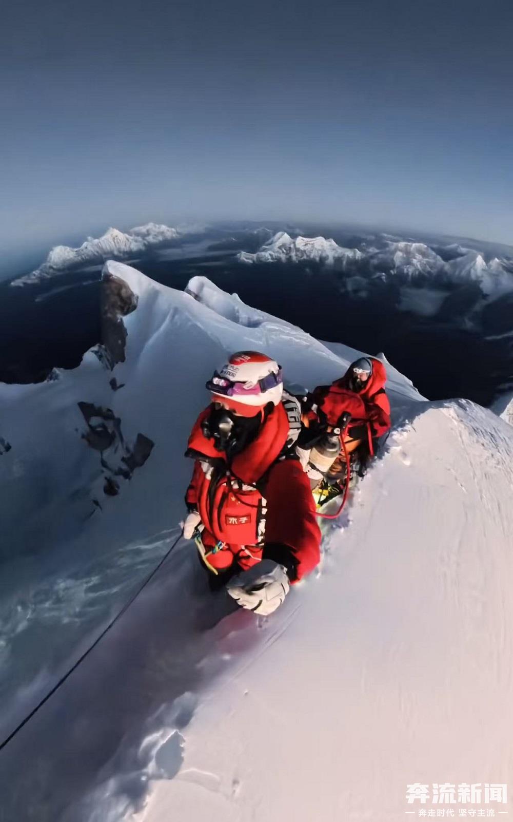 俩甘肃小伙登顶世界第八高峰　海拔8000+处留中国印记