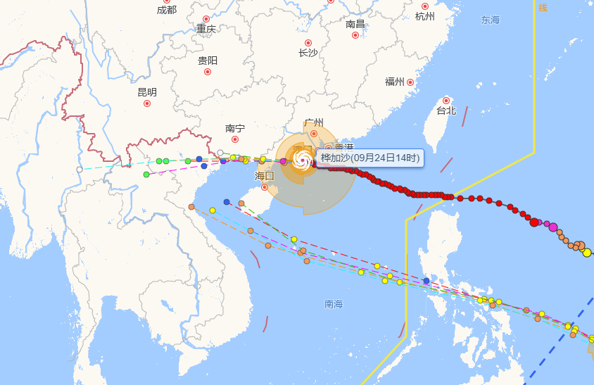 点击查看台风实时路径