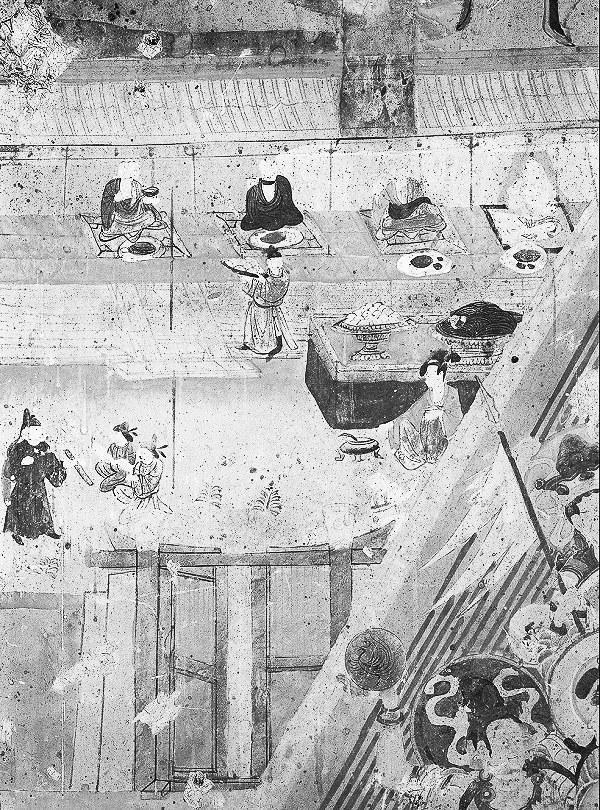 莫高窟斋僧供养图