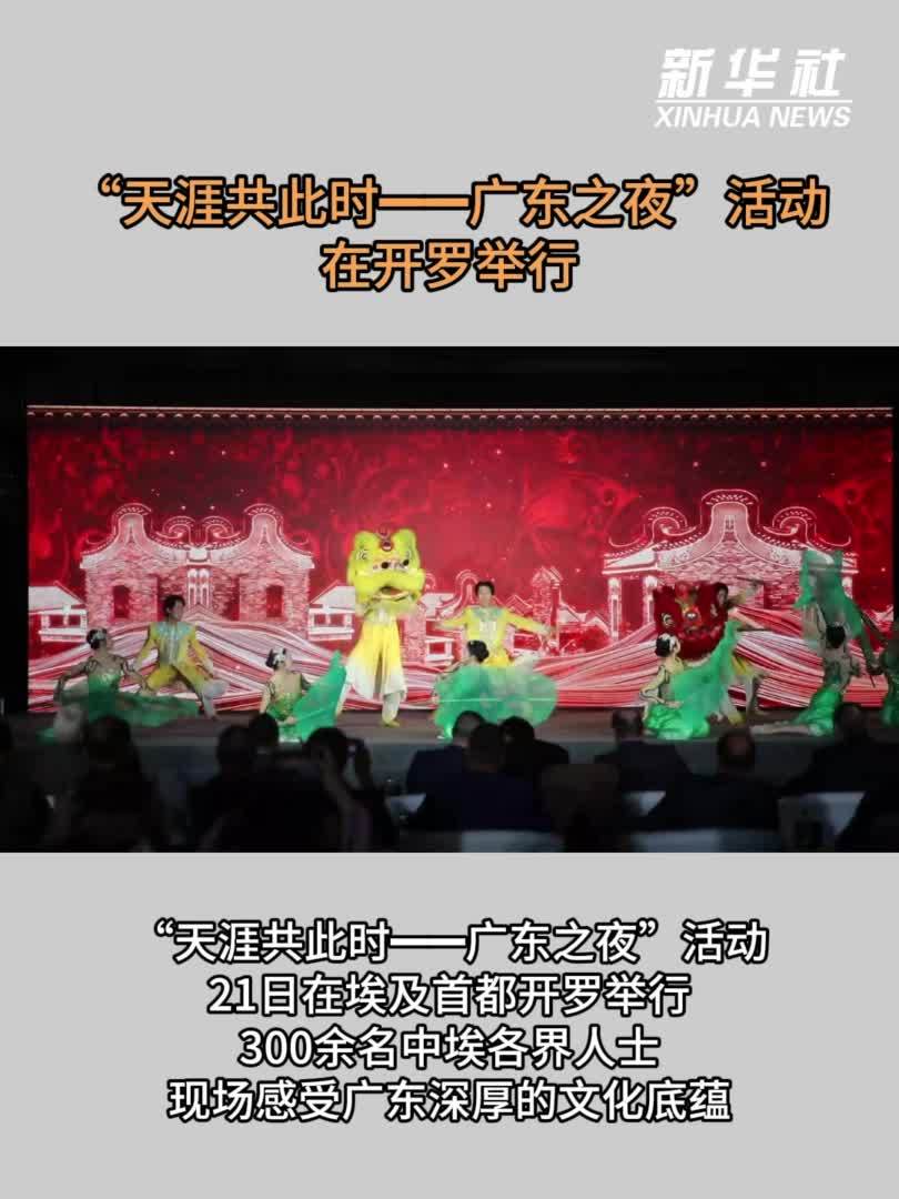 “天涯共此时——广东之夜”活动在开罗举行