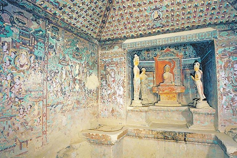 莫高窟第112窟南壁及西壁