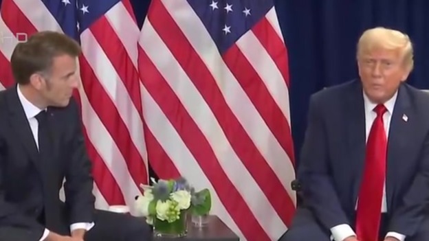 特朗普见马克龙，批法国奖励哈马斯