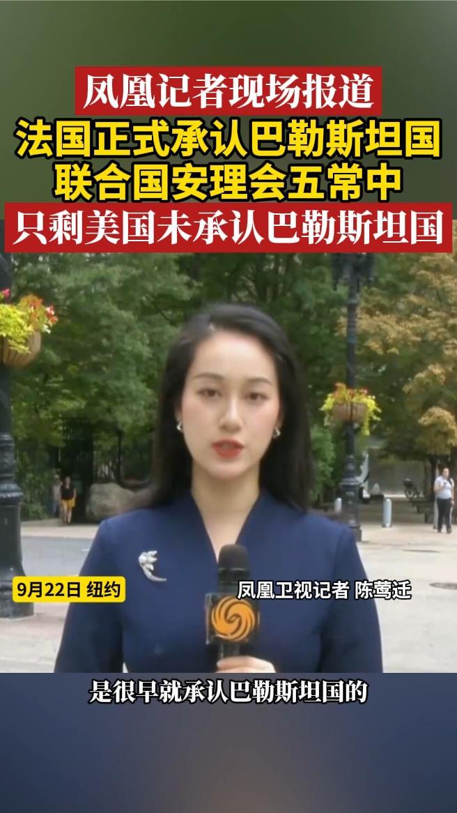 联合国安理会五常中只剩美国未承认巴勒斯坦国