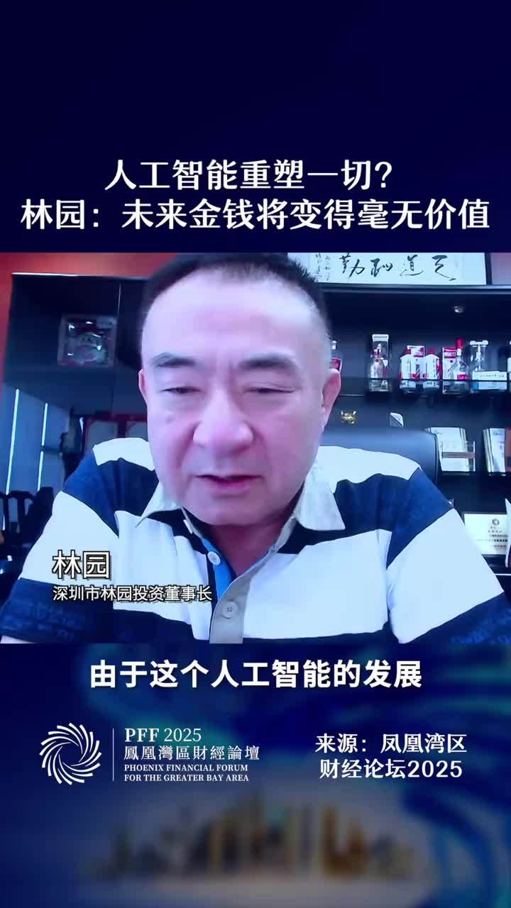 人工智能重塑一切？林园：未来金钱将变得毫无价值#凤凰湾区财经论坛2025